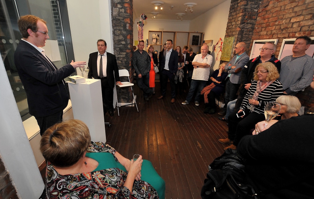 Mark Rees launches The Little Book of Welsh Culture at Galerie Simpson during Swansea’s Big Weekend