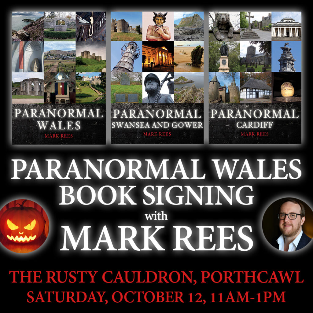 Halloween in Porthcawl: Mark Rees will be signing Paranormal Wales books in the Rusty Cauldron