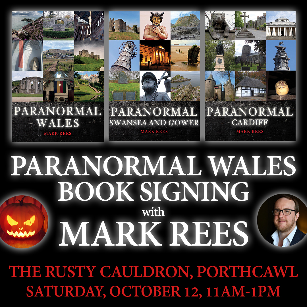 Halloween season book signing in Porthcawl