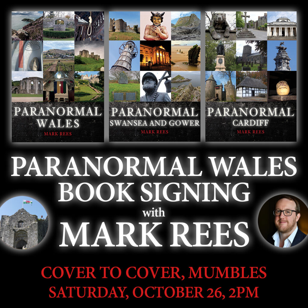 Paranormal Wales book signing with Mark Rees in Cover to Cover, Swansea