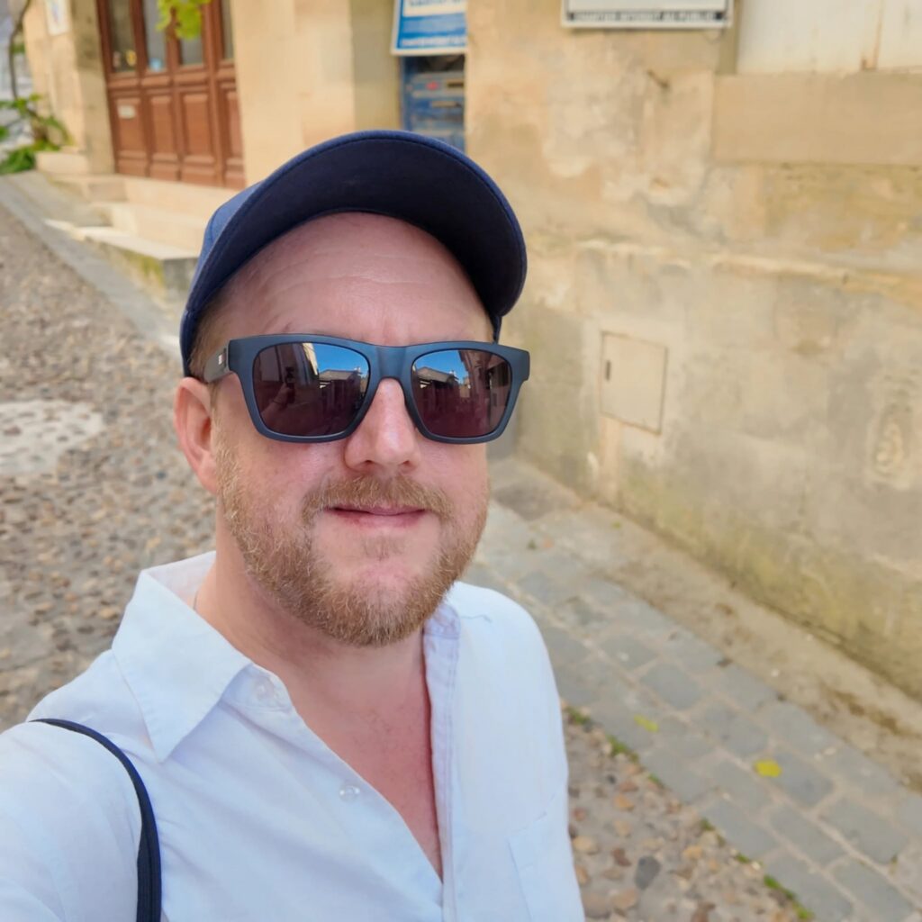 Mark Rees in Saint-Émilion.