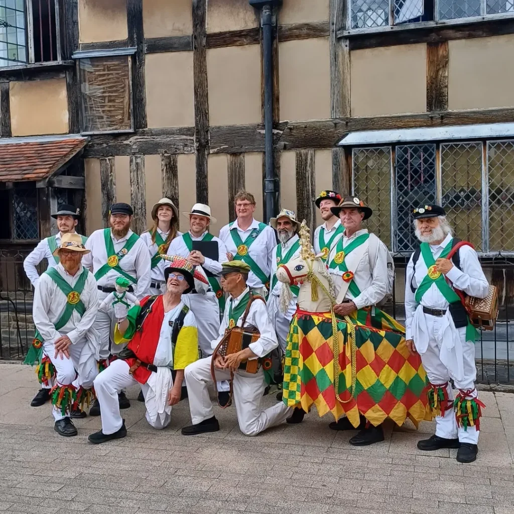 Morris Dancing outside Shakespeare's Birthplace.