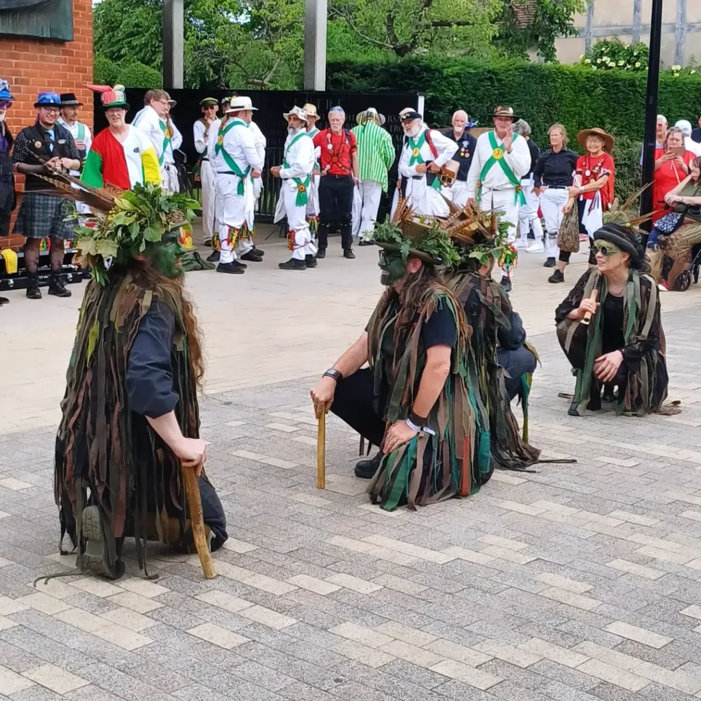 Morris Dancing outside Shakespeare's Birthplace.