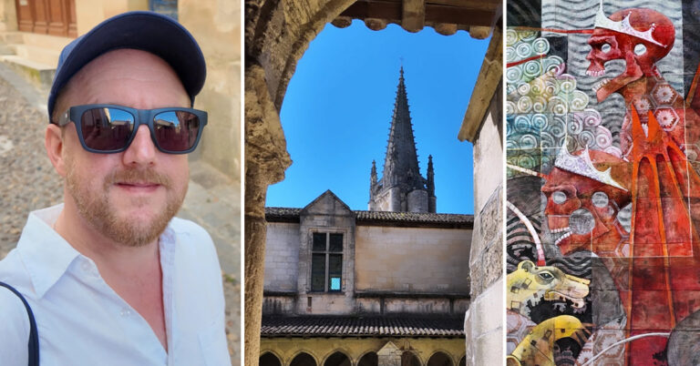Mark Rees in Saint-&Eacute;milion.