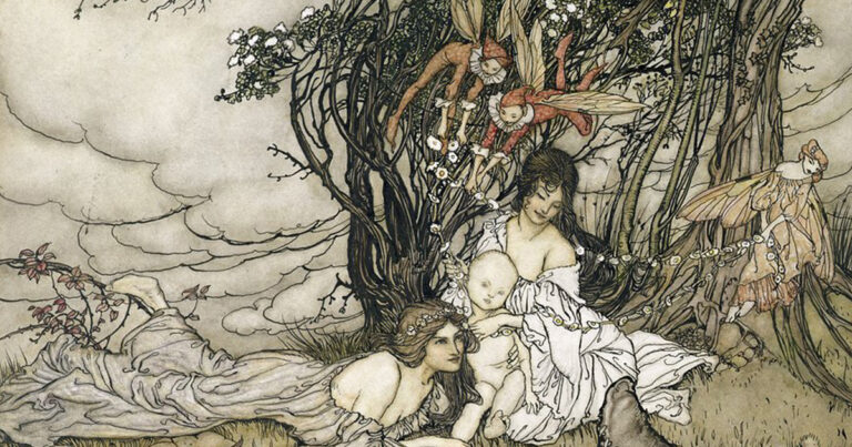 "The Changeling" by Arthur Rackham 1905. Source: Meisterdrucke.