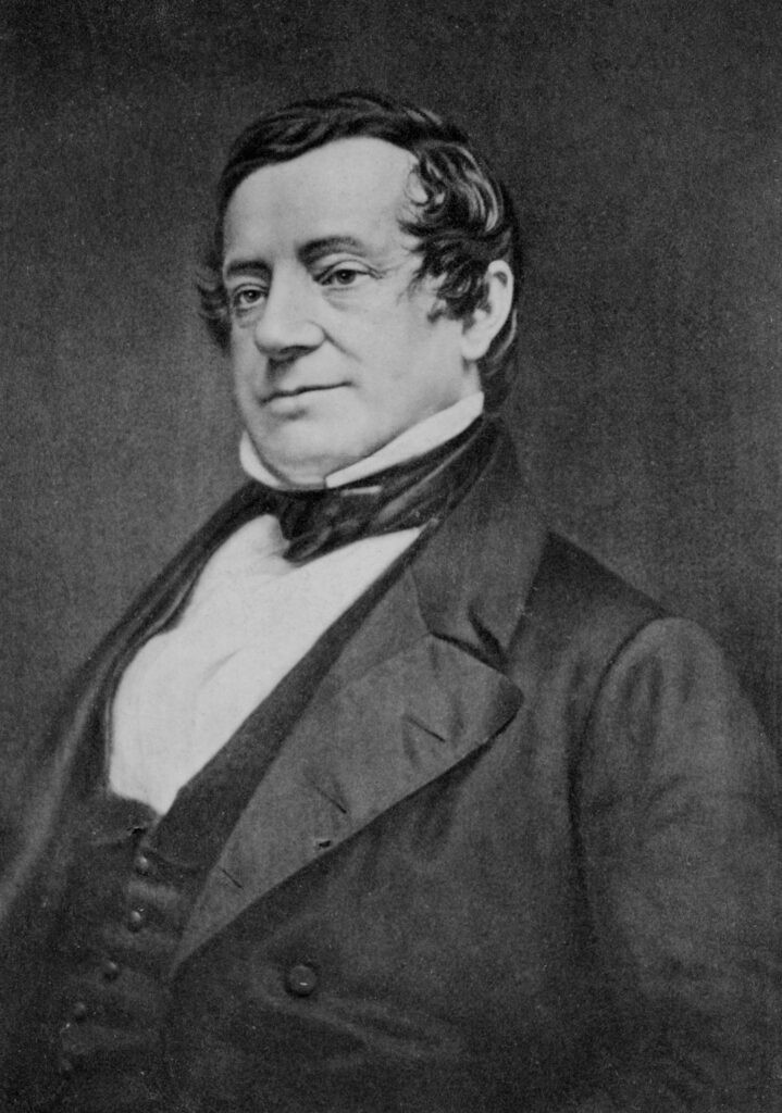 The american writer, historian, and diplomat Washington Irving (1783&ndash;1859).